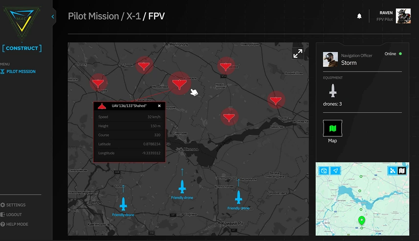 Pilot Mission / X-1 / FPV
